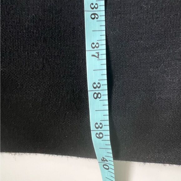 Carlisle Knit Dress Black Cream Paisley Long Sleeve Size 12 Classic Modest Chic - Picture 9 of 9